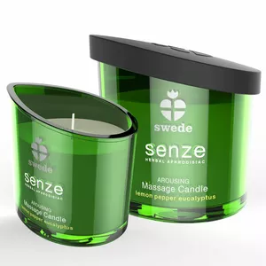 Massage candle Swede SENZE AROUSING LEMON PEPPER EUCALYPTUS – scented massage candle for skin contact