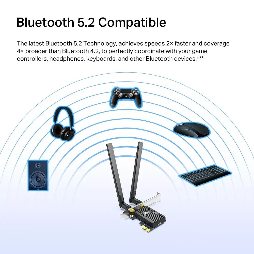 TP-Link Archer AX3000 Wi-Fi 6 Bluetooth 5.2 PCIe адаптер Photo 5
