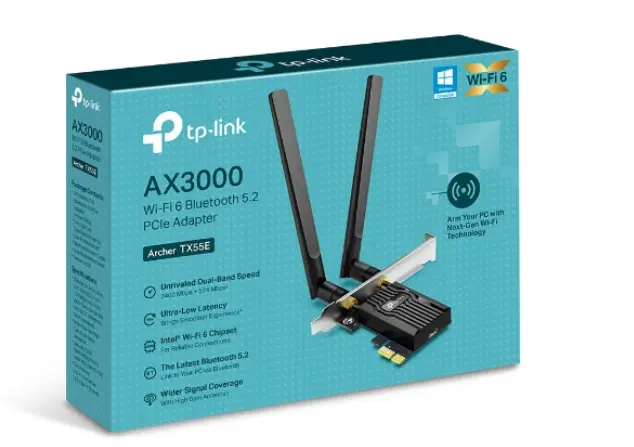 TP-Link Archer AX3000 Wi-Fi 6 Bluetooth 5.2 PCIe adapter Photo 12