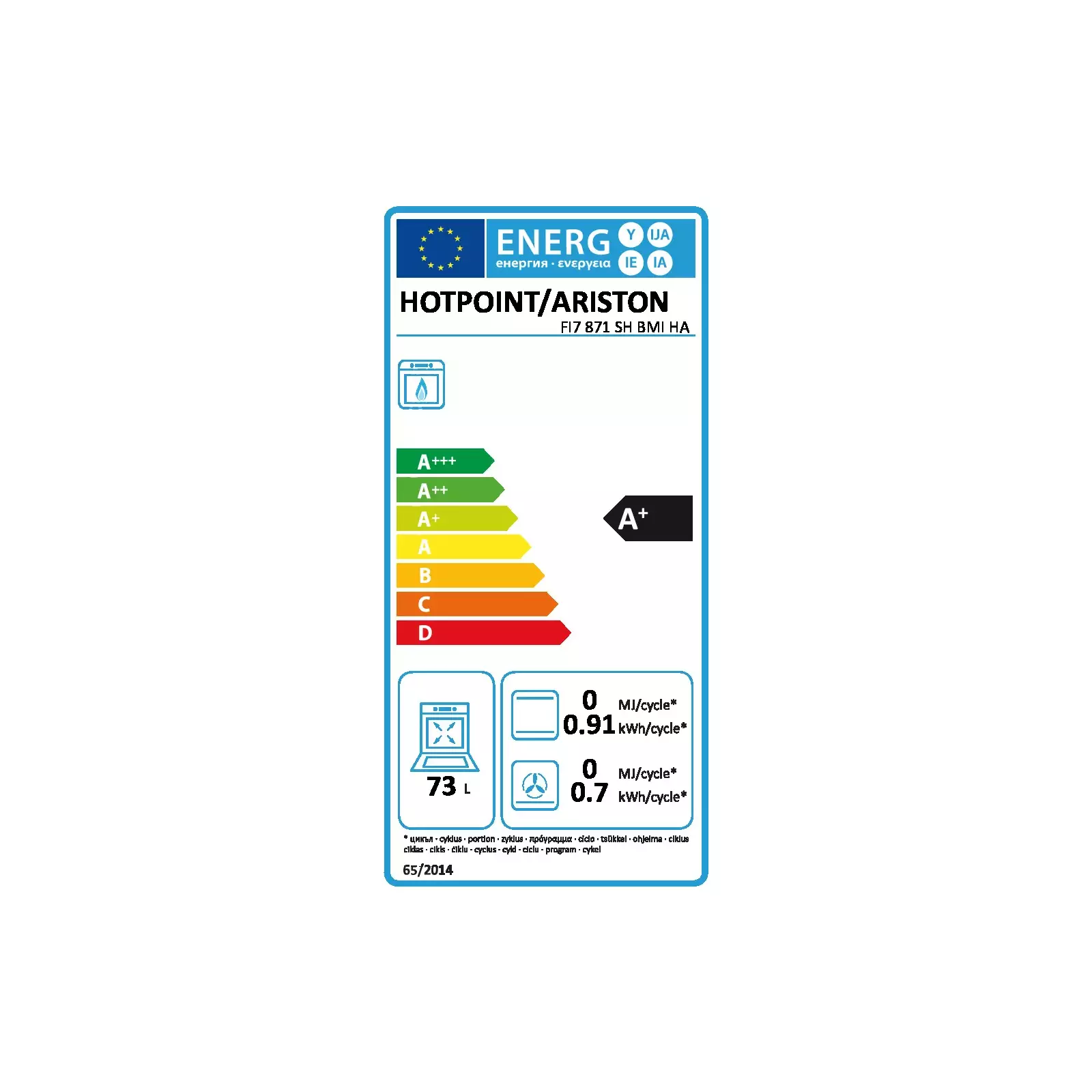 Hotpoint FI7 871 SH BMI Photo 2