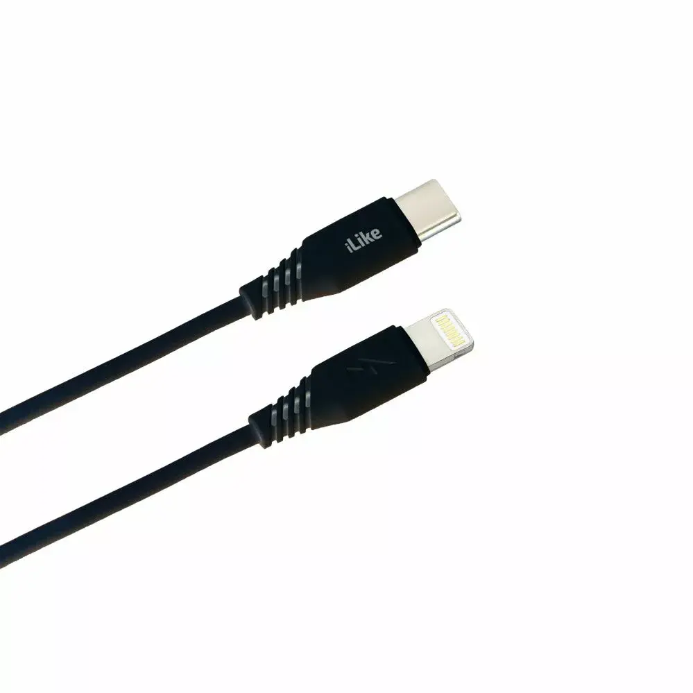Lādēšanas kabelis iLike CTL01 Type-C uz Lightning 1 m Photo 1