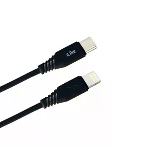 Charging cable iLike CTL01 Type-C to Lightning 1 m, black