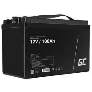Transportlīdzekļa/jūras atpūtas akumulators Green Cell AGM30 12 V 100 Ah Sealed Lead Acid (VRLA), bezapkopes, 171×214×330 mm
