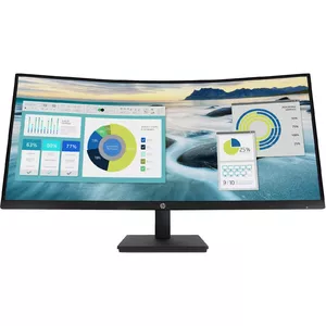 HP P34hc G4 monitori 86,4 cm (34") 3440 x 1440 pikseļi Quad HD LED Melns