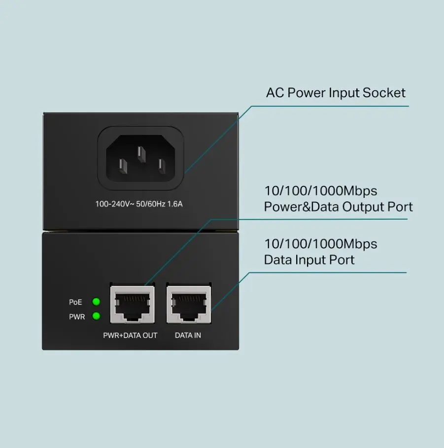 TP-Link Omada TL-POE170S PoE++ Injector Adapter Photo 10