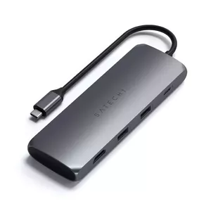 Satechi USB-C Hybrid Multiport Adapter ar SSD korpusu Space Gray priekš MacBook M1