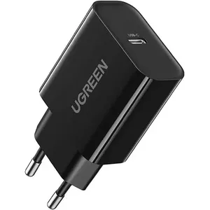 Iekštelpu lādētājs Ugreen 10191 Universāls Melns AC Ātrā uzlāde 12V