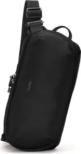 Sling bag Pacsafe Metrosafe X urban black anti-theft RFID - compact crossbody with integrated anti-theft features