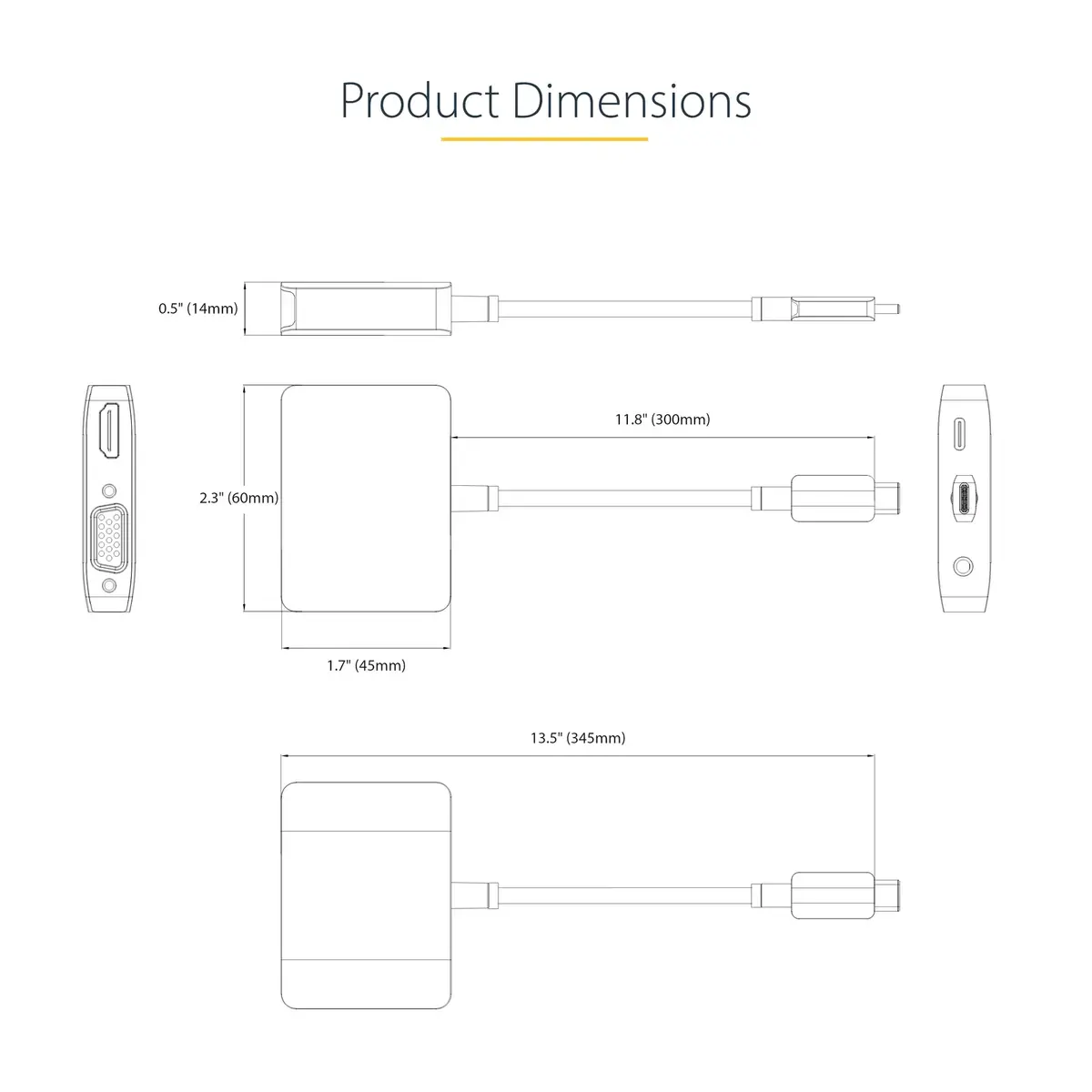 USB C Видео Адаптер StarTech.com 122-USBC-HDMI-4K-VGA Photo 7