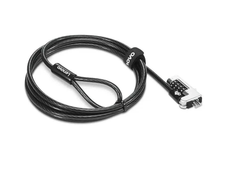Lenovo 4XE1F30277 kabeļa slēdzene klēpjdatoram melna
