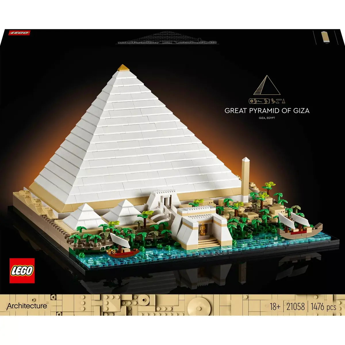 LEGO Architecture Hēopa piramīda 21058 — 1 476 detaļas Photo 4