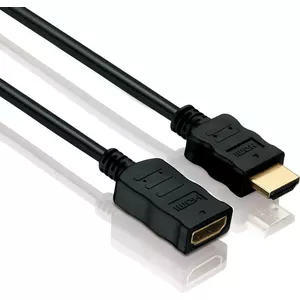 Helos pagarinājums, ātrgaitas HDMI vīrietis/vīrišķis ar Ethernet 1,5 m Ātrgaitas HDMI pagarinājums ar Ethernet kanālu (HEAC) un zeltītiem kontaktiem. HDMI A vīrietis (19 pin) uz HDMI A sieviete (19 pin). Dubultā ekranēšana. (X-HC005-015E)