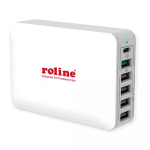 Charger ROLINE 19.11.1055 Indoor Universal AC Fast Charging 4 USB