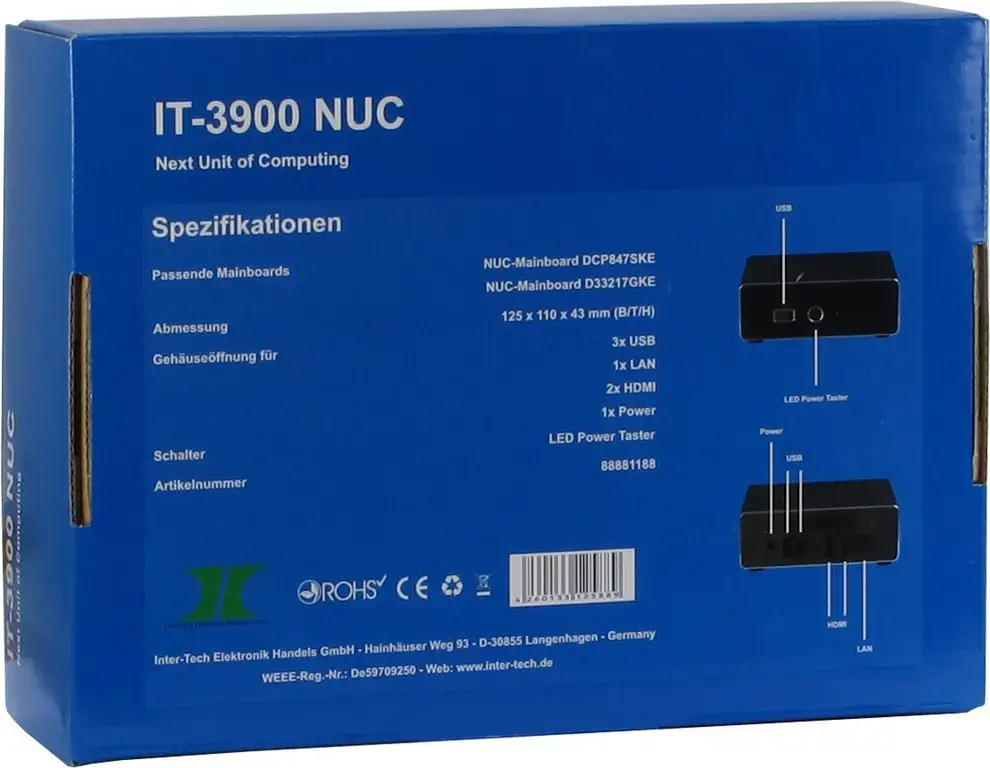 Корпус для ПК Inter-Tech IT-3900 NUC Photo 9