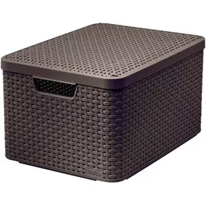 Storage basket Curver Style L Rattan Brown 445x330x248mm