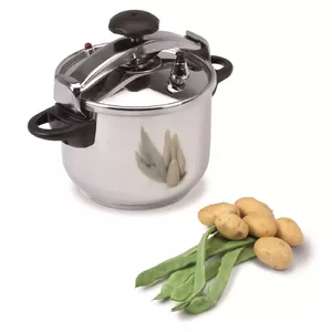 Stovetop pressure cooker JATA OPC10 10 L Stainless steel