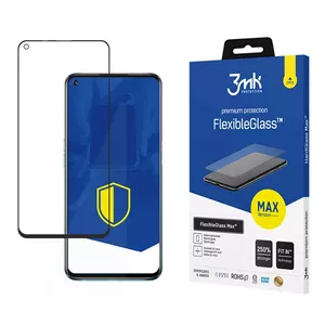 Защитное стекло 3MK HardGlass Max Lite для Oppo A54 5G / A74 5G — чёрное