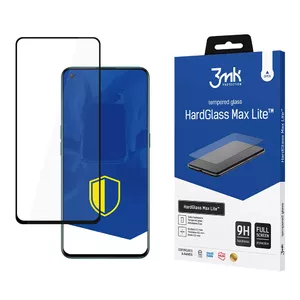 Защитное стекло 3MK HardGlass Max Lite для OnePlus Nord CE 5G и Nord 2 5G (черное)