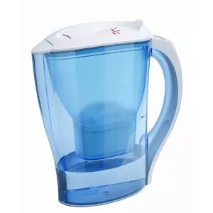 JATA JH01 ūdens filtrs Filtra krūze 2,5 L Zils, Caurspīdīgs, Balts