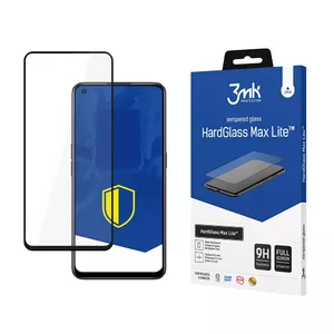 Защитное стекло 3MK HardGlass Max Lite для Realme 9 Pro — закалённое стекло с чёрной рамкой