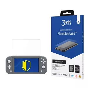 Screen protector 3MK FlexibleGlass for Nintendo Switch Lite — flexible tempered glass, custom fit