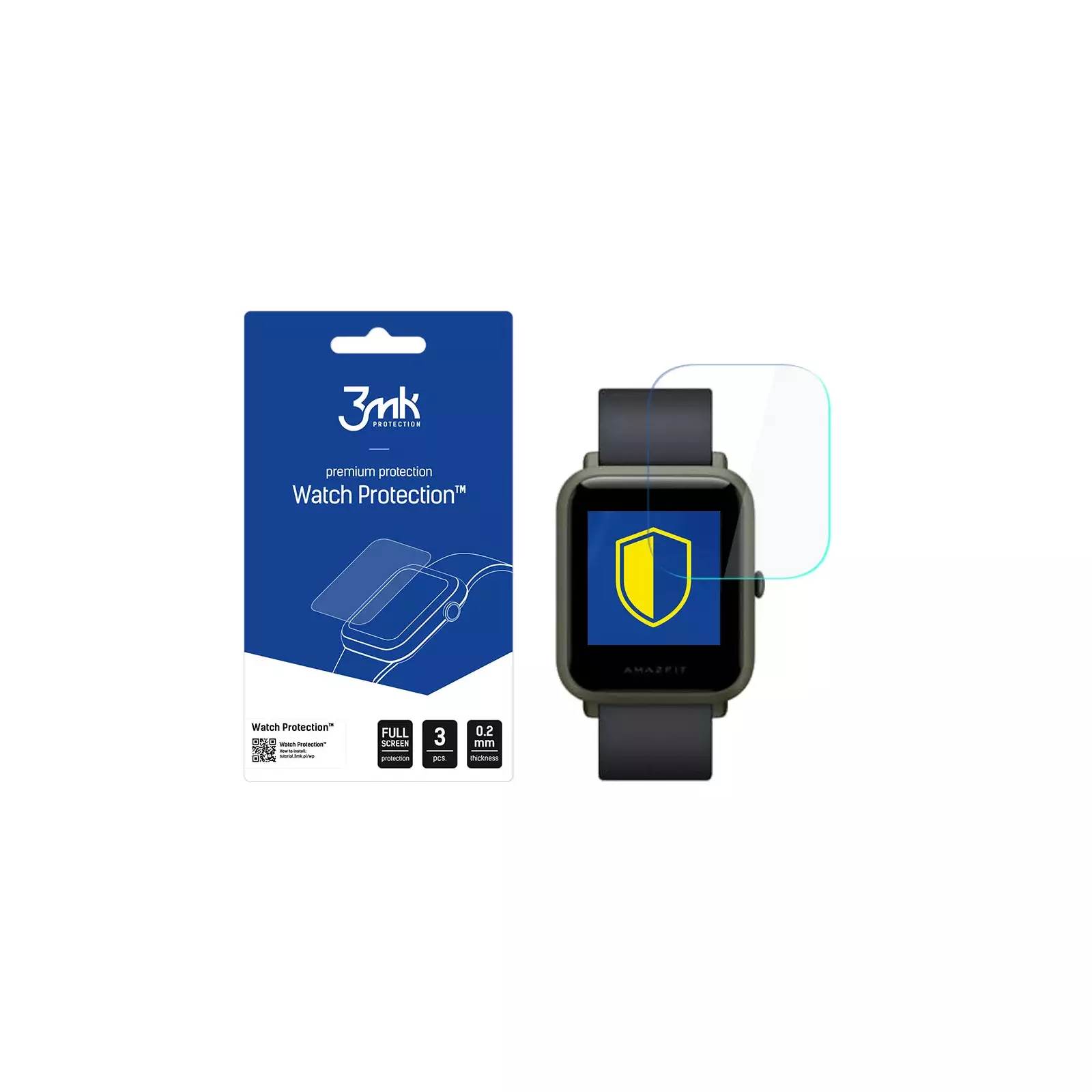 Xiaomi Amazfit BIP A1608 3mk Watch ARC 70 Screen protect AiO.lv