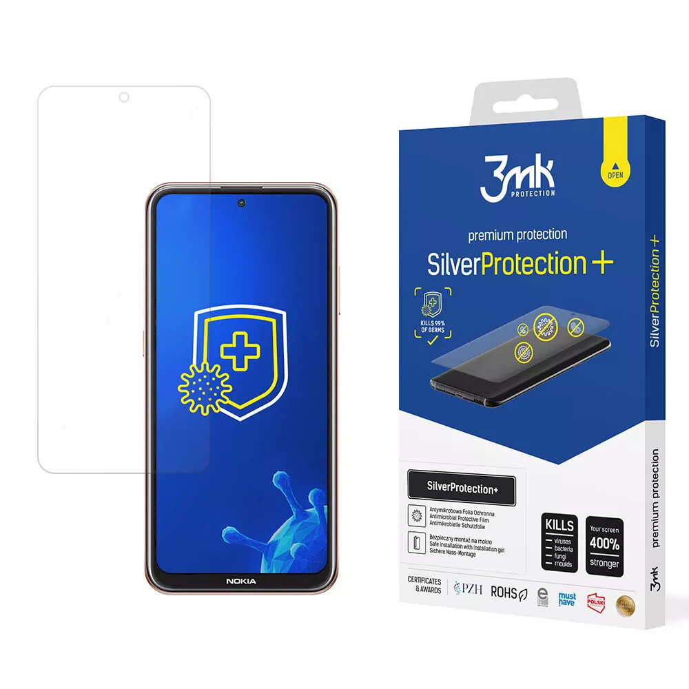 Ekrāna aizsargs 3MK Nokia X20 SilverProtection+