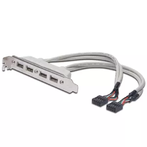 USB Slot Bracket Cable Digitus AK-300304-002-E