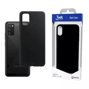 Protective phone case 3MK Matt Case for Samsung Galaxy A03s, black, slim soft-touch finish