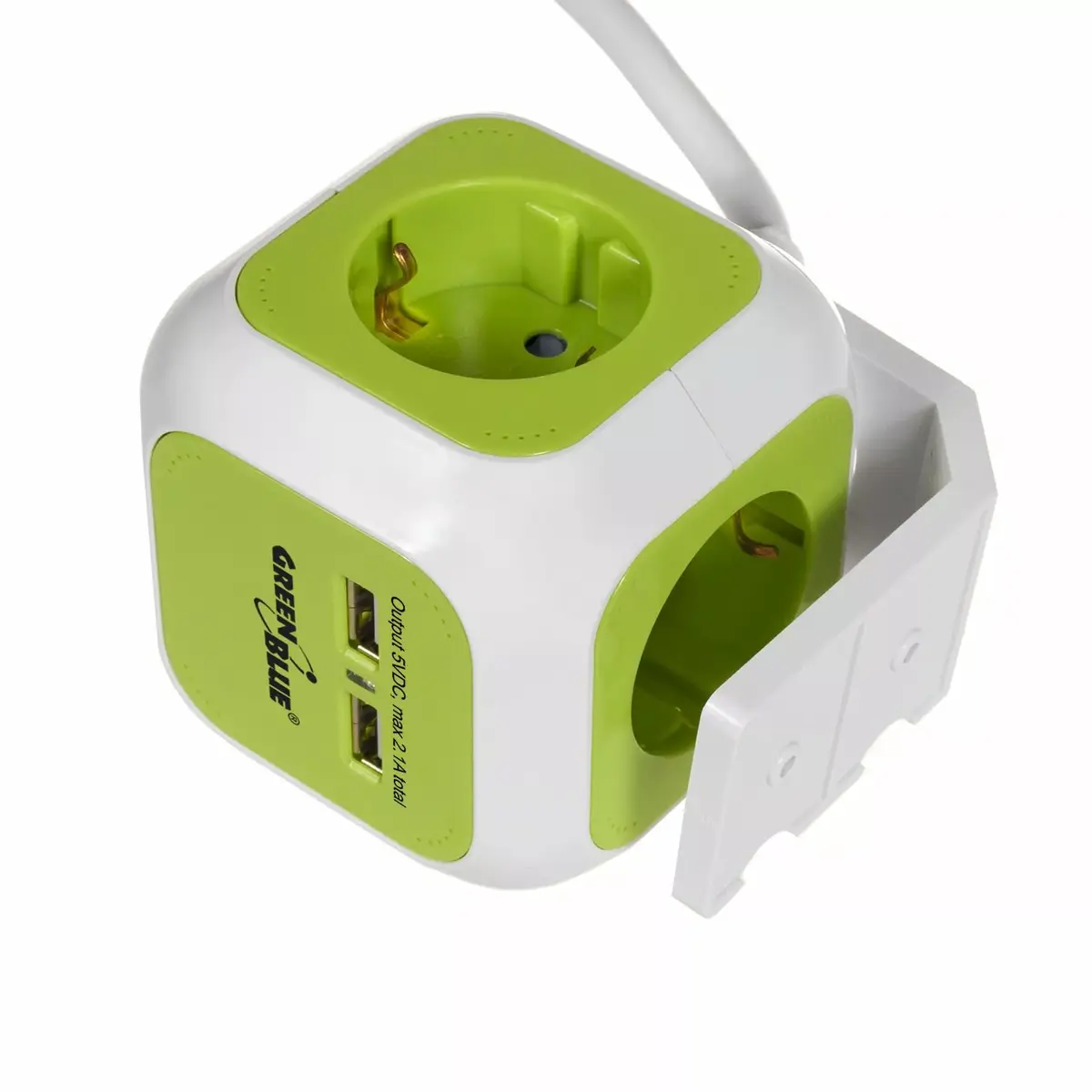 Разветвитель GreenBlue GB118 с 2 USB и кабелем 1,4 м Photo 2