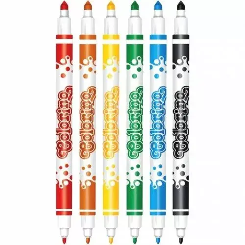 Фломастеры colorino двусторонние 6 цветов 13437PTR Photo 2