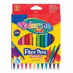 Felt-tip pens colorino 12 colours model 14588PTR – fibre-tip set for drawing and colouring