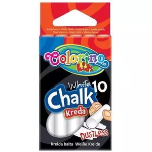 Colorino Kids Dustless chalk white 10 pcs