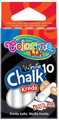 Krīts colorino Kids balts komplekts 10
