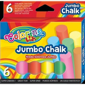 Colorino Kids JUMBO Krāsains krīts 6 krāsas