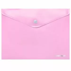 Coolpack document envelope with button PP, A4, pastel pink