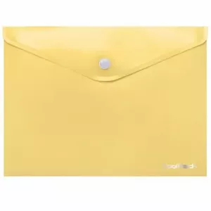 Coolpack document envelope with button PP, A4, pastel yellow