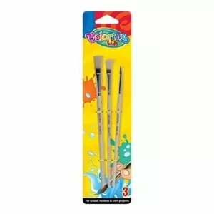 Paint brushes colorino 13741PTR set of 3 — assorted sizes for kids' painting