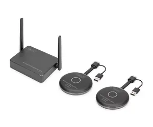 Wireless Collaboration System Digitus Click & Present Pro Desktop Black Grey 3840x2160