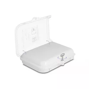 DeLOCK Fiber Optic Distribution Box 8 Port Waterproof White