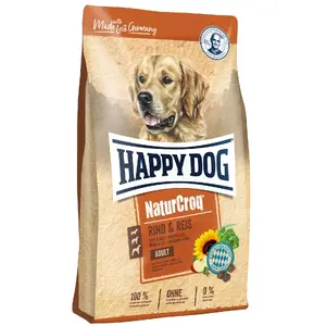 Сухой корм для собак Happy Dog NaturCroq Beef & Rice для взрослых, 15 кг, говядина и рис