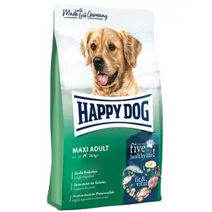Корм для собак happy dog fit & vital Maxi Adult 14 кг — сухой полнорационный корм для взрослых крупных пород (26–44 кг)