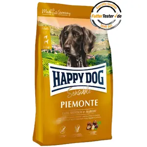 Dry dog food happy dog Sensible Piemonte 10 kg — Adult, Deep-sea fish & Duck, Grain- and Gluten-free
