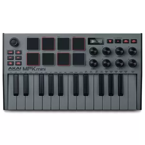 Akai MPK Mini MK3 Grey MIDI tastatūra 25 taustiņi USB Pelēks