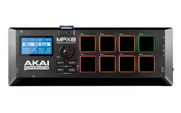 DJ kontrolieris Akai MPX8 Melns 3