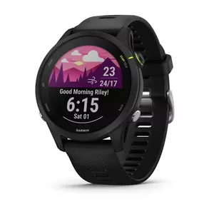 Garmin Forerunner 255 Music 3,3 cm (1.3") MIP 46 mm Цифровой 260 x 260 пикселей Сенсорный экран Черный Wi-Fi GPS (спутниковый)