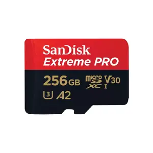 Flash Memory SanDisk Extreme PRO 256GB MicroSDXC UHS-I Model SDSQXCD-256G-GN6MA