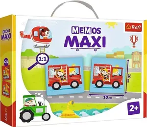Пазл-игра TREFL Memo Maxi Transport – TREFL 02267T, крупноформатная игра на память