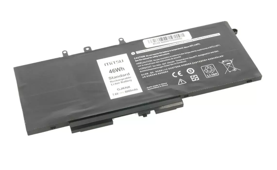 Akumulators MITSU priekš DELL BC/DE-5490 6000mAh 7.6V Photo 4