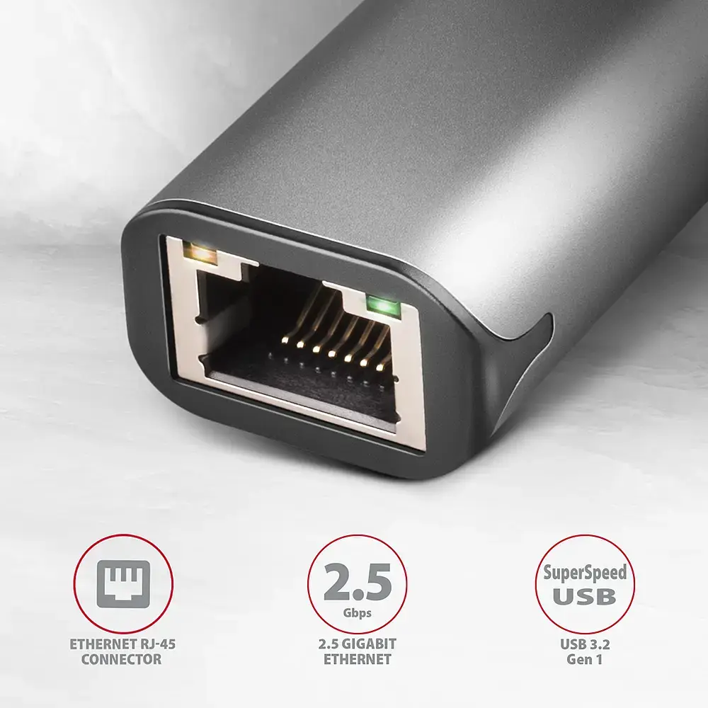 AXAGON ADE-25R USB-A 2.5 Gigabit Ethernet адаптер Photo 2